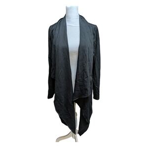 Torrid Black Ponte Drape Kimono Cardigan Plus Size 2 2X 18-20  NWT